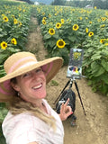 “Sunflowers at Hathaway Farm” Original Oil Painting