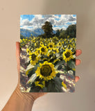 “Sunflowers at Hathaway Farm” Original Oil Painting