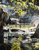 “Warren Falls Day” Original Oil Painting