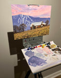 "Barn View" Original Oil Painting