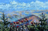“Big Mountain Fall” Original Oil Painting
