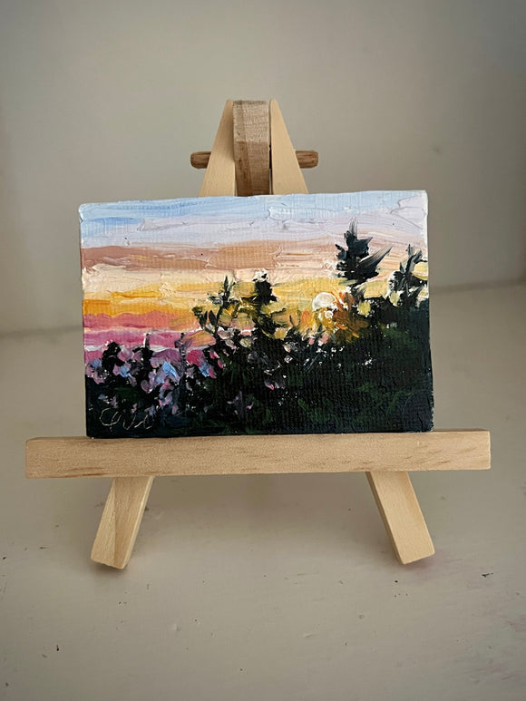 “Little Mountain Sunrise” Original Oil Painting