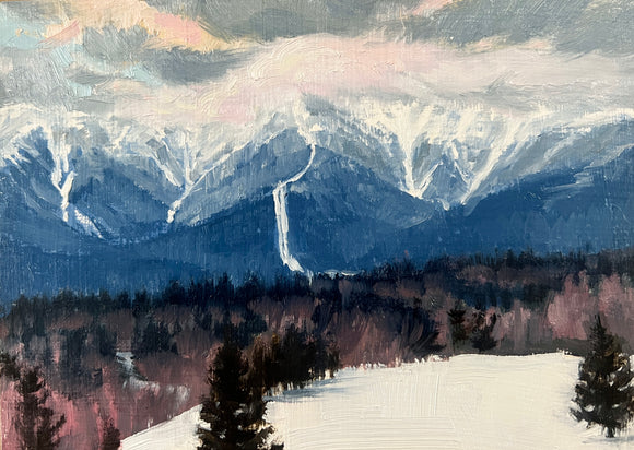 “Mount Washington Sunset” Original Oil Painting