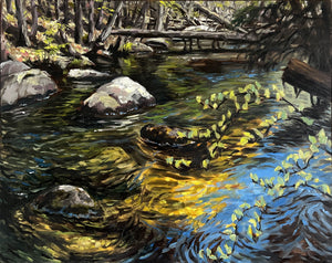 “And It Stoned Me” Original Oil Painting