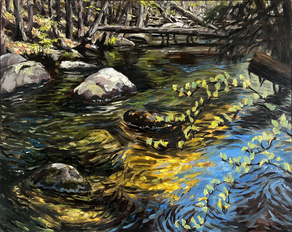 “And It Stoned Me” Original Oil Painting
