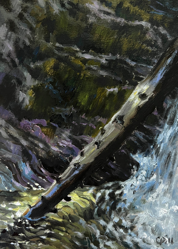 “How to Fall” Original Oil Painting
